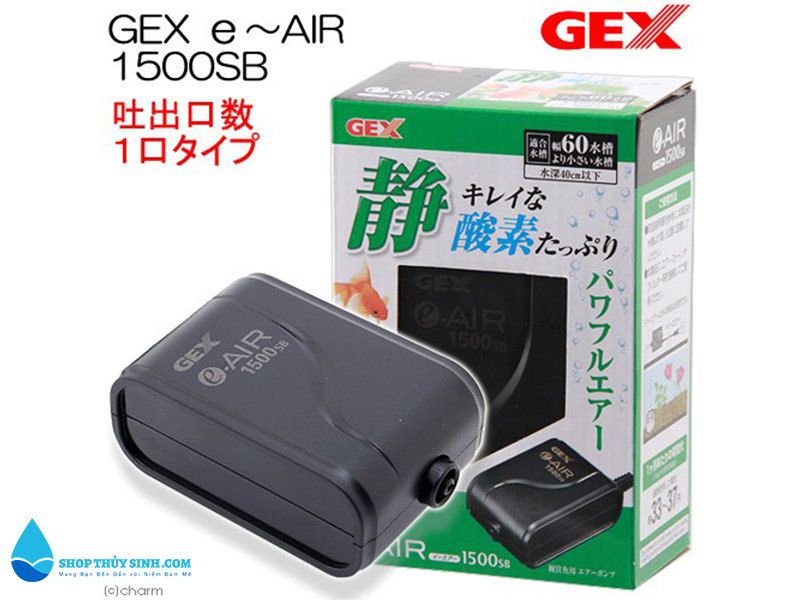 Máy sủi oxy 1 vòi Gex e-Air 1500SB