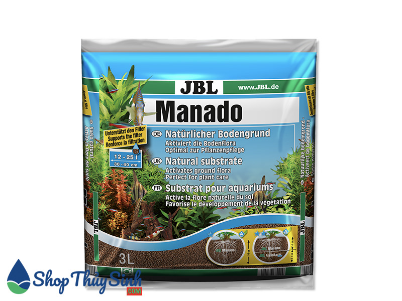 Phân nền thủy sinh JBL Manado bề mặt xốp kích rễ tốt