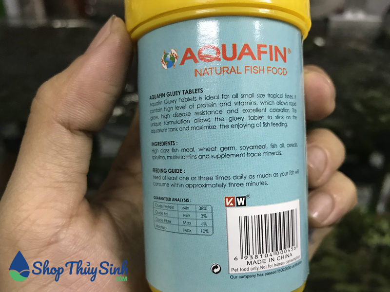 Thức ăn viên dán cho cá cảnh AquaFin 13
